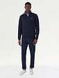 Crew Clothing Zip Sweatshirt - Navy