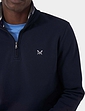 Crew Clothing Zip Sweatshirt - Navy