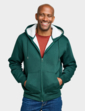 Pegasus Sherpa Lined Hoodie - Forest Green
