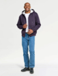 Pegasus Sherpa Lined Hoodie - Navy