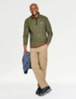 Regatta Thompson Marl Quarter Zip Fleece - Green