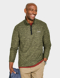 Regatta Thompson Marl Quarter Zip Fleece - Green