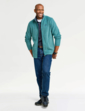 Weird Fish Full Zip Grid Jacket - Green