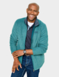 Weird Fish Full Zip Grid Jacket - Green