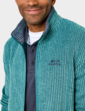 Weird Fish Full Zip Grid Jacket - Green