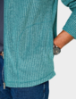 Weird Fish Full Zip Grid Jacket - Green