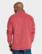 Weird Fish Quarter Zip Grid Fleece Top - Red