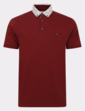 Lizard King Printed Collar Polo Shirt - Maroon