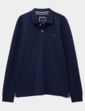 Crew Clothing Long Sleeve Pique Polo - Blue