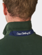 Crew Clothing Long Sleeve Pique Polo - Forest Green