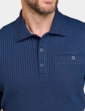 Pegasus Seersucker Polo - Navy