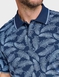 Pegasus Palm Print Polo - Navy