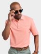 Pegasus 2 Pack Stripe Plain Pique Polo - Coral