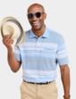 Pegasus 2 Pack Stripe Plain Pique Polo - Sky