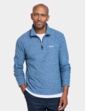 Regatta Quarter Zip Fleece Top Thompson Marl - China Blue