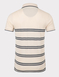 Weird Fish Organic Cotton Stripe Pique Polo - Ecru