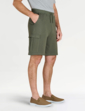 Pegasus 2 Pack Pull On Cargo Shorts - Khaki