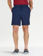 Pegasus Seersucker Stretch Waist Shorts - Navy