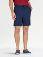 Pegasus Seersucker Stretch Waist Shorts - Navy