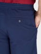 Pegasus Seersucker Stretch Waist Shorts - Navy