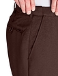 Pegasus Twill Trouser With Hidden Stretch Waist - Brown