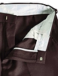 Pegasus Twill Trouser With Hidden Stretch Waist - Brown