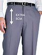 Pegasus Twill Trouser With Hidden Stretch Waist - Grey