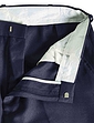 Pegasus Twill Trouser With Hidden Stretch Waist - Navy