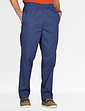 Pegasus Easy Pull On Cotton Trouser - Navy