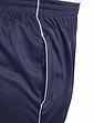 Pegasus Tricot Knitted Track Pants With Zip Hem - Navy