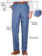 Elasticated Waist Formal Trouser - Airforce
