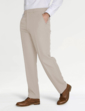 Elasticated Waist Formal Trouser - Biscuit