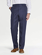 Elasticated Waist Formal Trouser - Navy