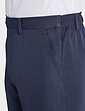 Elasticated Waist Formal Trouser - Navy