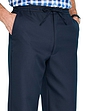 The Fitting Room Fully Elasticated Woven Trouser Navy