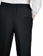 Pack of 2 Elasticated Waist Pull On Trousers Black