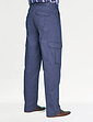 Pegasus Cargo Trouser With Hidden Stretch Waistband - Navy