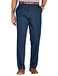 Pegasus Stain Resist Trouser With Hidden Stretch Waistband - Navy