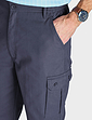 Pegasus Cotton Cargo Style Trouser - Navy