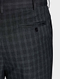 Pegasus Check Trouser With Hidden Stretch Waist - Charcoal