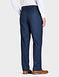 Pegasus Check Trouser With Hidden Stretch Waist - Navy