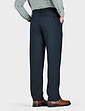 Pegasus Fleece Lined Formal Trouser With Stretch Waist - Black