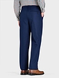 Pegasus Fleece Lined Formal Trouser With Stretch Waist - Navy