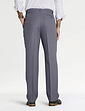 Twill Trouser With Side Elastic Waist - Grey