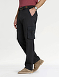 Pegasus Stretch Cargo Trousers With Belt - Black