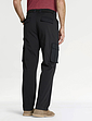 Pegasus Stretch Cargo Trousers With Belt - Black