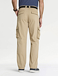 Pegasus Stretch Cargo Trousers With Belt - Stone