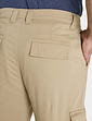 Pegasus Stretch Cargo Trousers With Belt - Stone