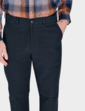 Pegasus Moleskin Trouser With Hidden Stretch Waist - Navy