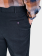 Pegasus Moleskin Trouser With Hidden Stretch Waist - Navy